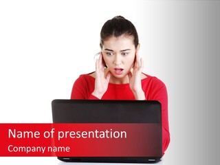 Hair Disgusted Pretty PowerPoint Template