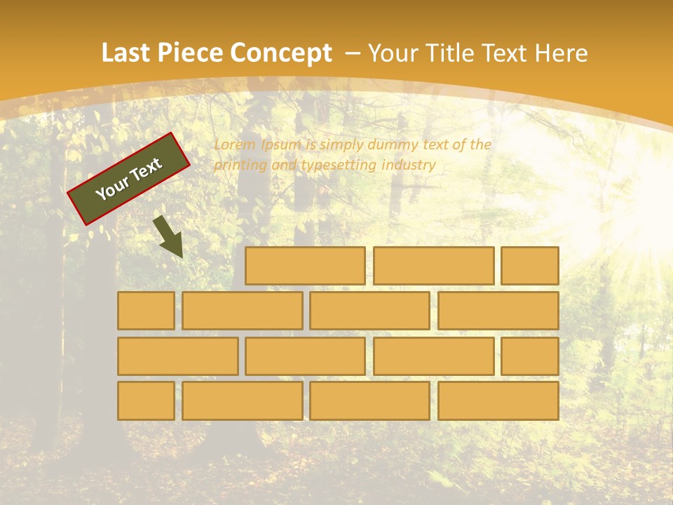 Backlit Set Wooden PowerPoint Template