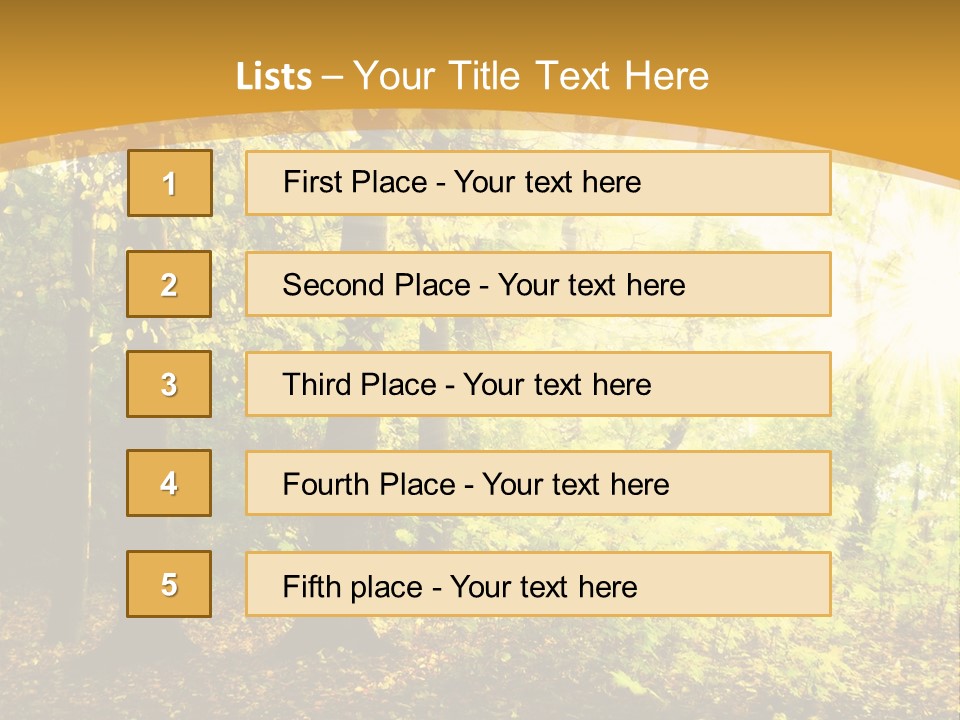 Backlit Set Wooden PowerPoint Template