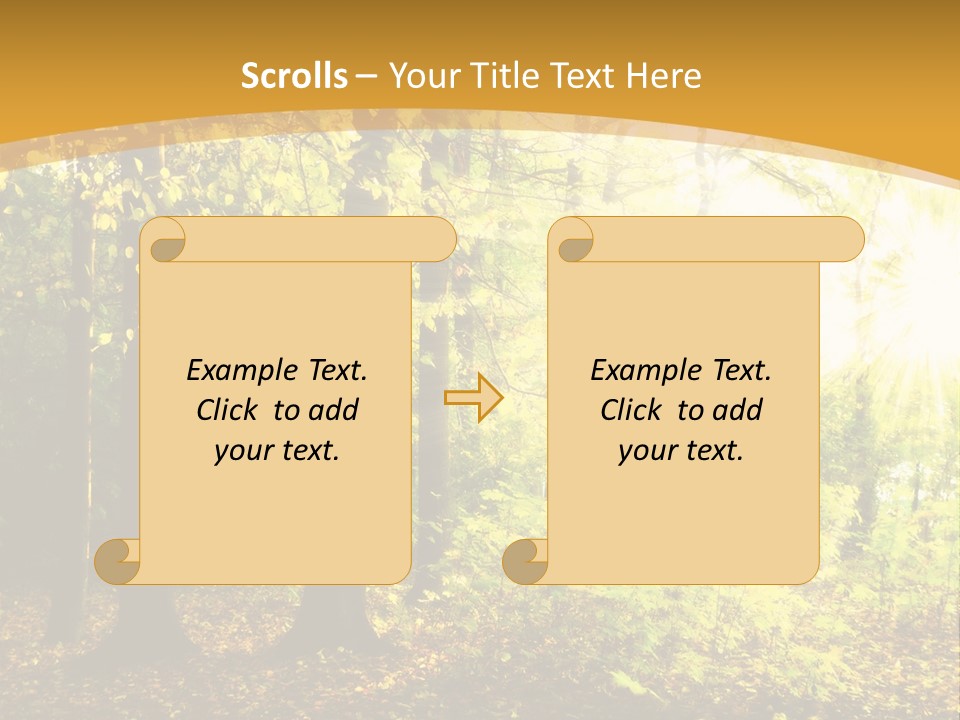 Backlit Set Wooden PowerPoint Template
