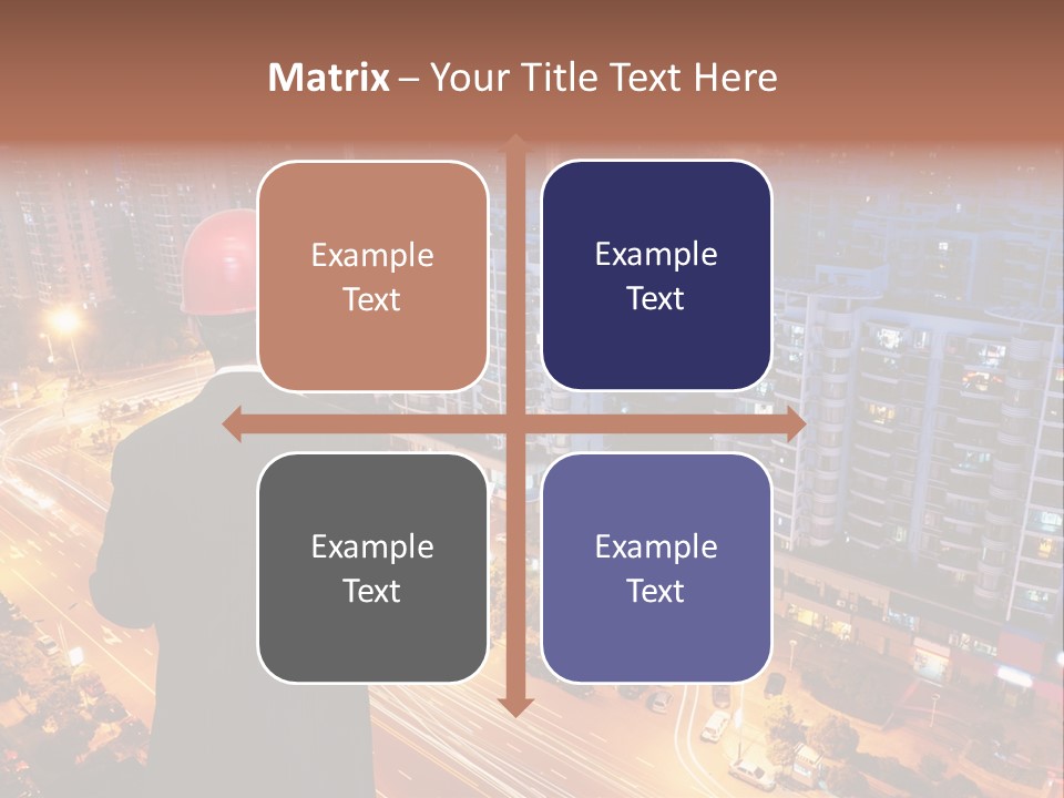 Structure Urban Worker PowerPoint Template