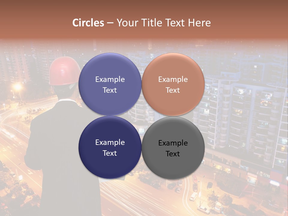 Structure Urban Worker PowerPoint Template