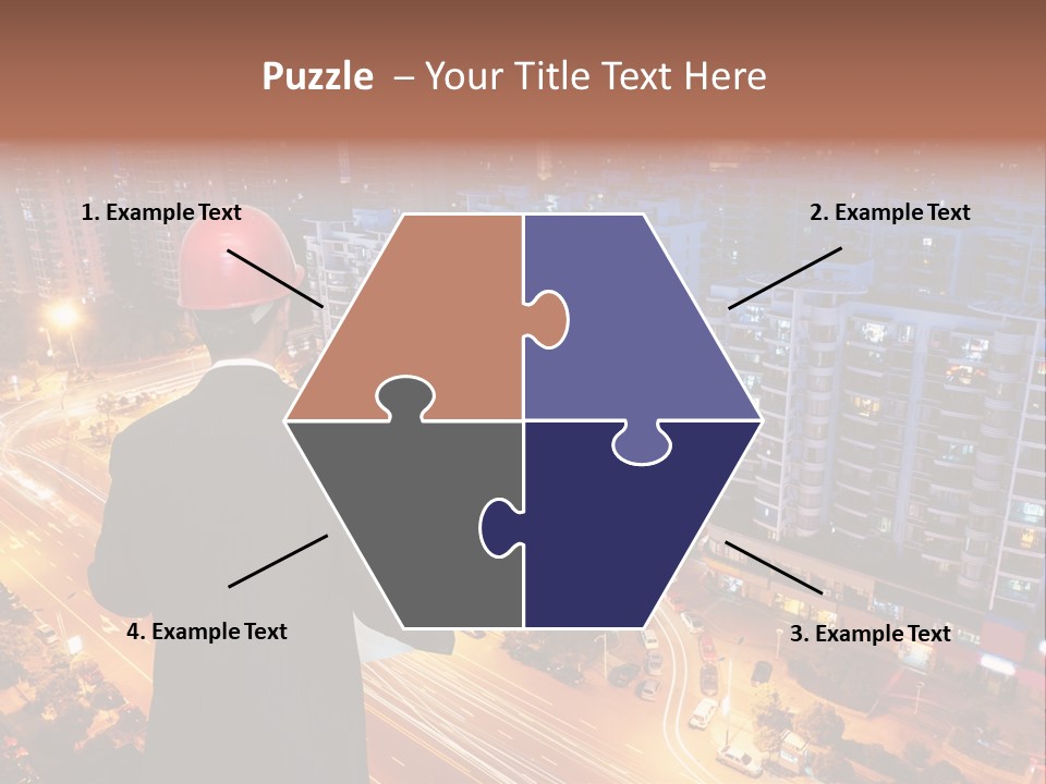 Structure Urban Worker PowerPoint Template