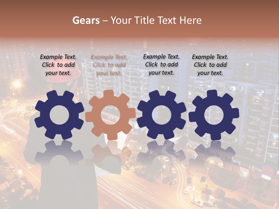 Structure Urban Worker PowerPoint Template