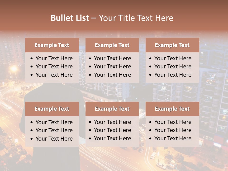 Structure Urban Worker PowerPoint Template