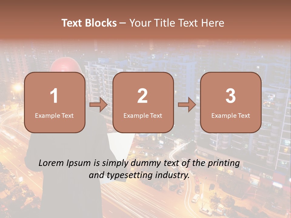 Structure Urban Worker PowerPoint Template