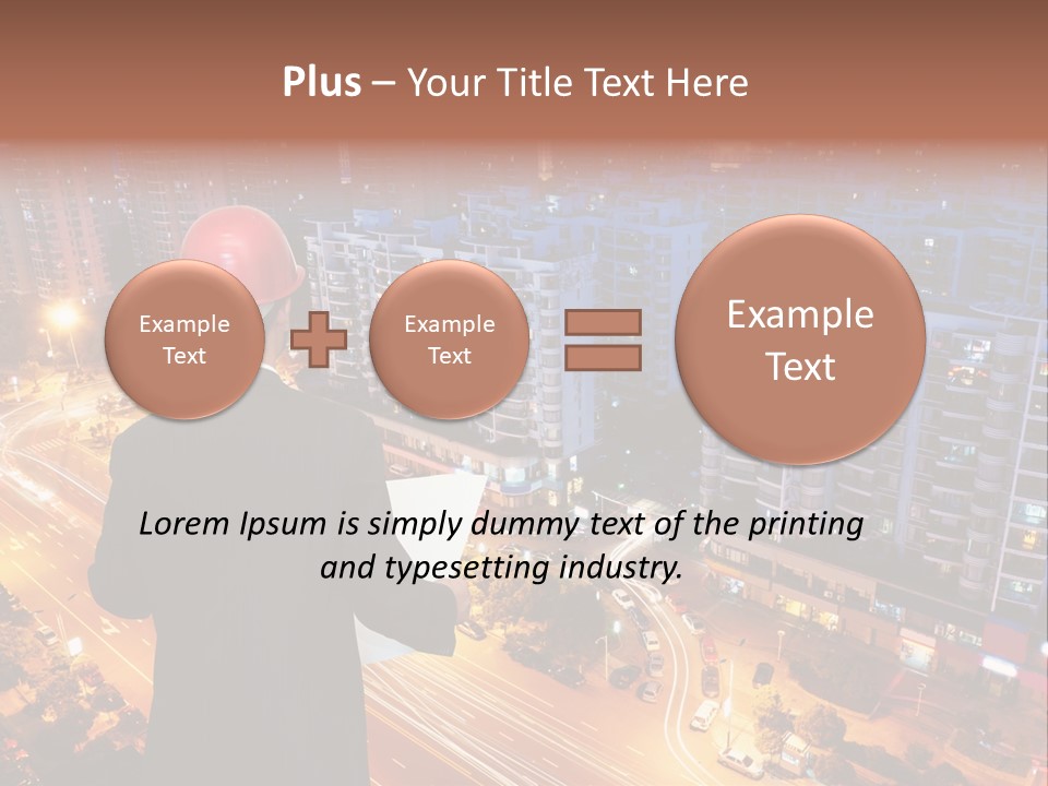 Structure Urban Worker PowerPoint Template
