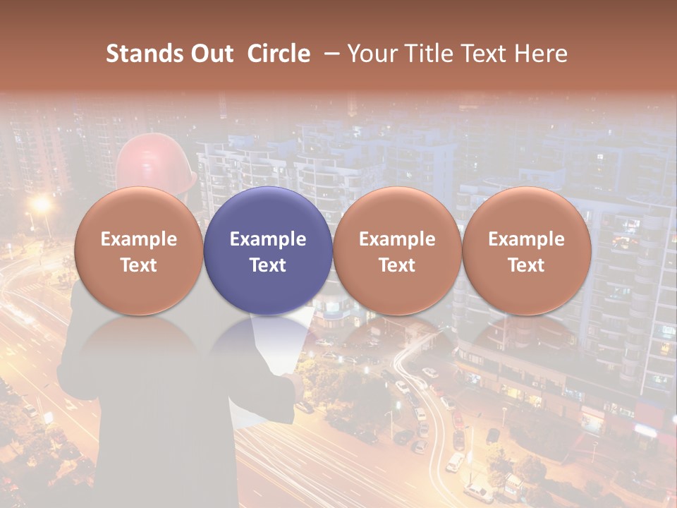 Structure Urban Worker PowerPoint Template