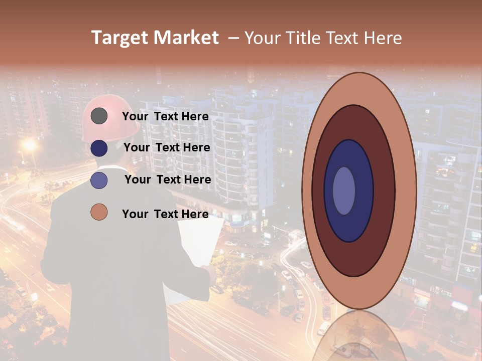 Structure Urban Worker PowerPoint Template