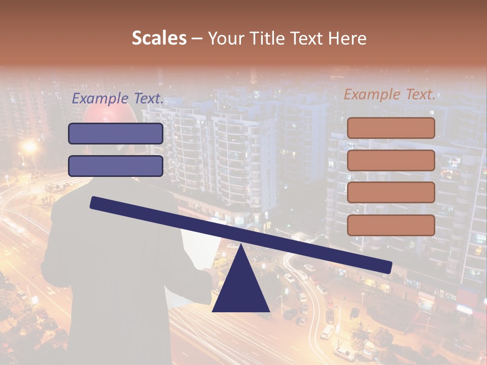 Structure Urban Worker PowerPoint Template