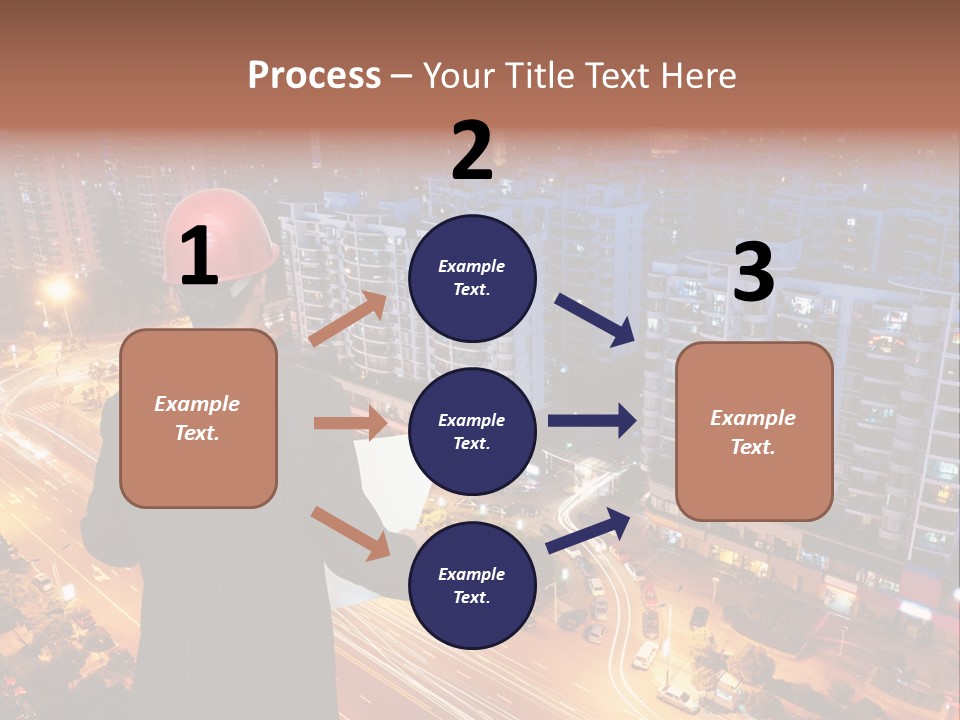 Structure Urban Worker PowerPoint Template