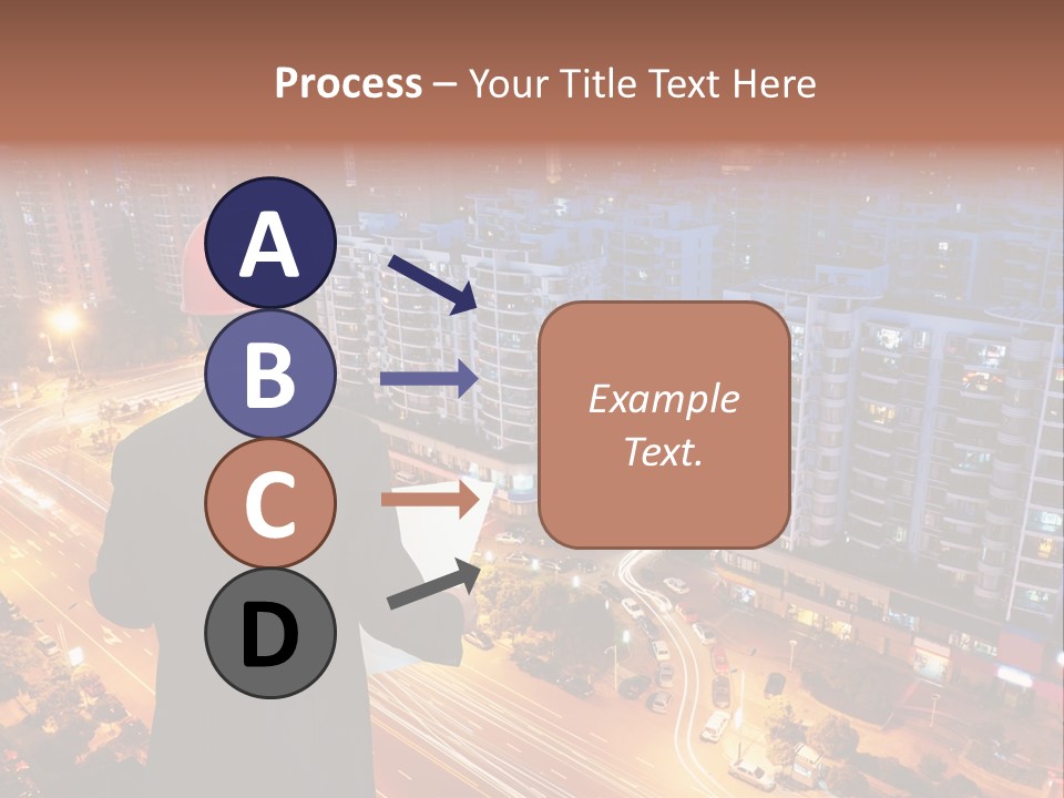 Structure Urban Worker PowerPoint Template