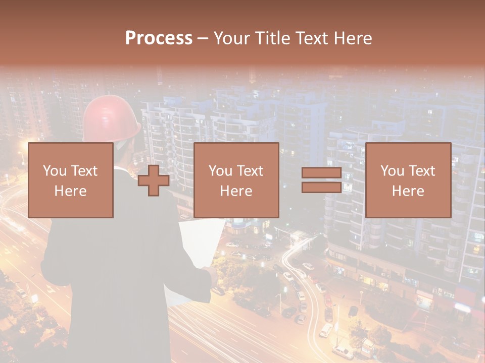 Structure Urban Worker PowerPoint Template