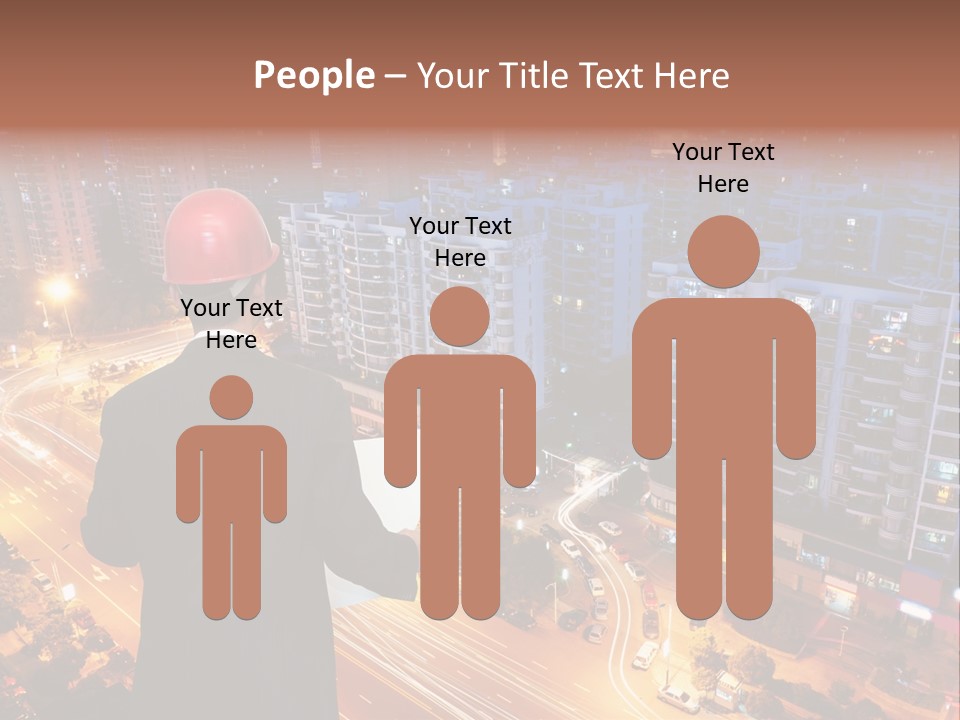Structure Urban Worker PowerPoint Template