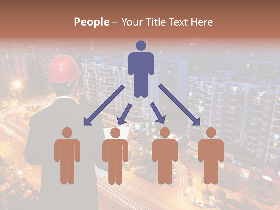 Structure Urban Worker PowerPoint Template