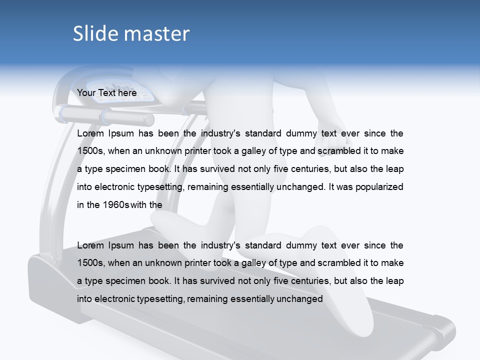 Lifestyle Runner Guy PowerPoint Template