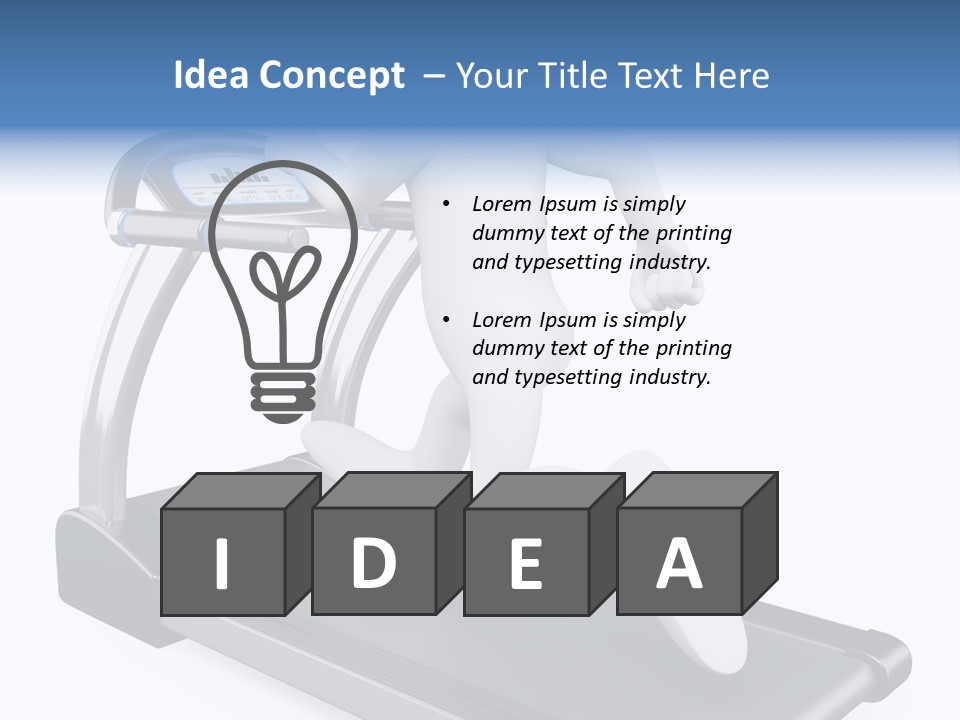 Lifestyle Runner Guy PowerPoint Template