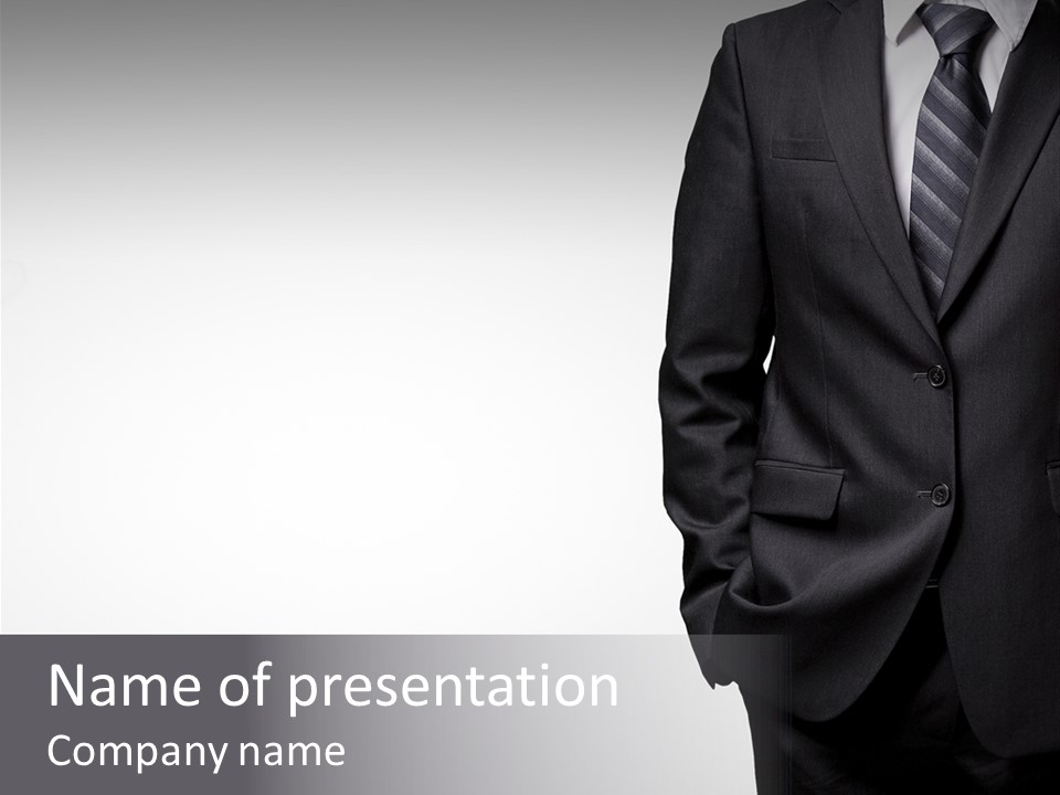 Men  Suit PowerPoint Template