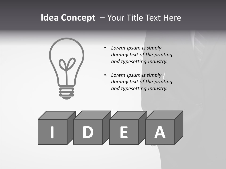 Men  Suit PowerPoint Template