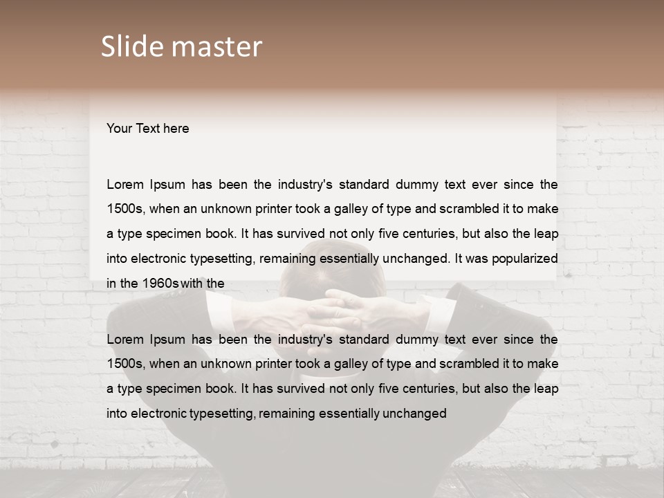 Suit Investment Floor PowerPoint Template