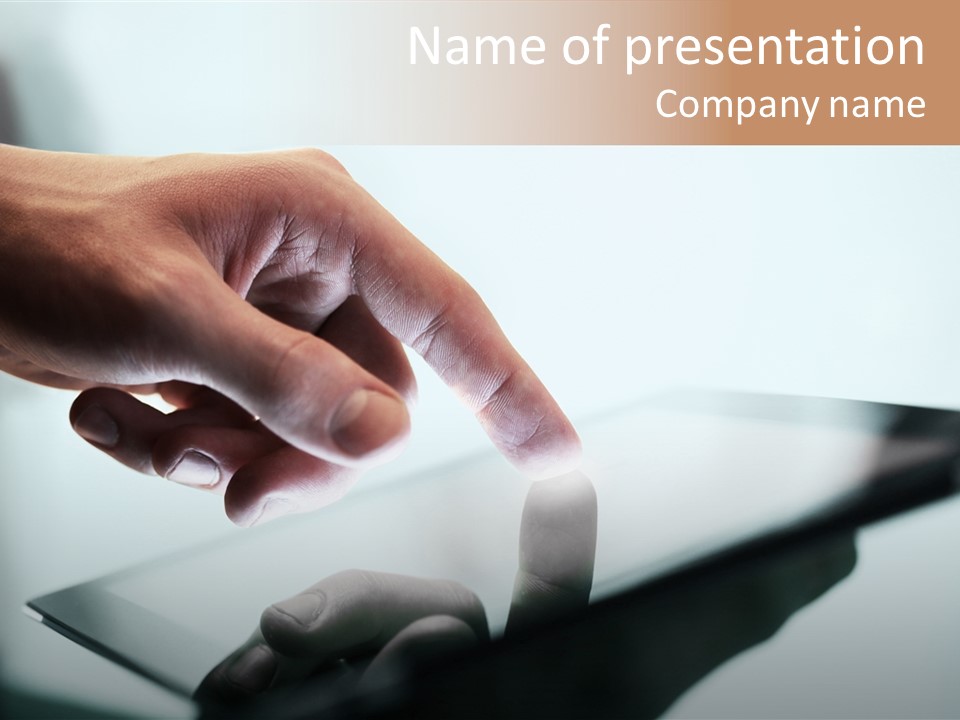 Human Medium Finger PowerPoint Template