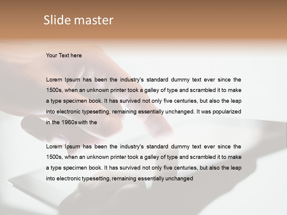 Human Medium Finger PowerPoint Template