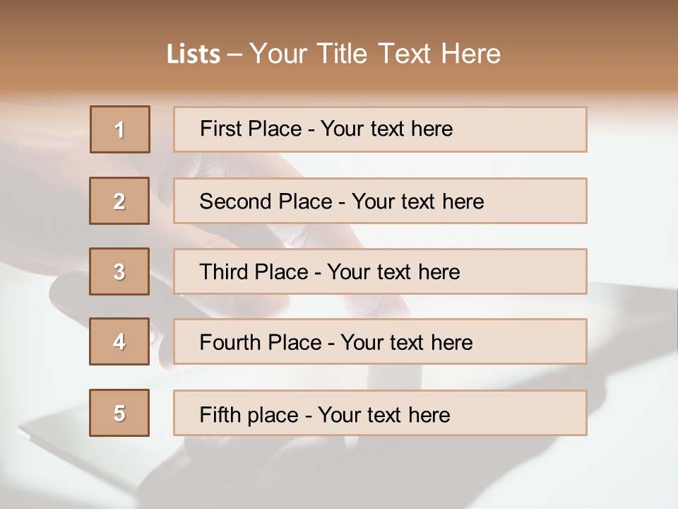 Human Medium Finger PowerPoint Template