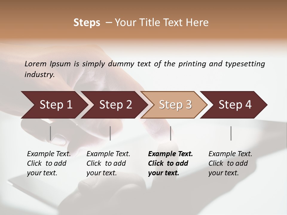 Human Medium Finger PowerPoint Template