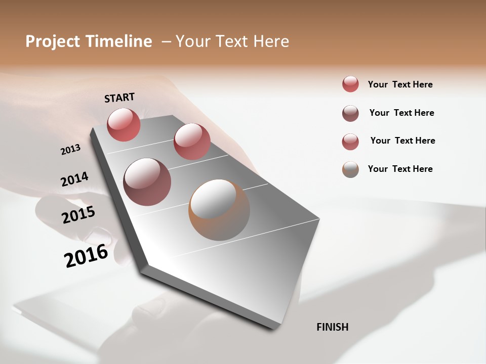 Human Medium Finger PowerPoint Template