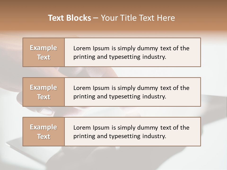 Human Medium Finger PowerPoint Template