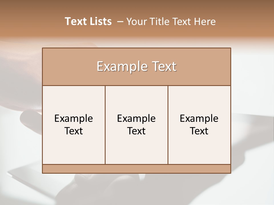 Human Medium Finger PowerPoint Template