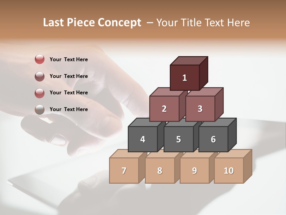 Human Medium Finger PowerPoint Template