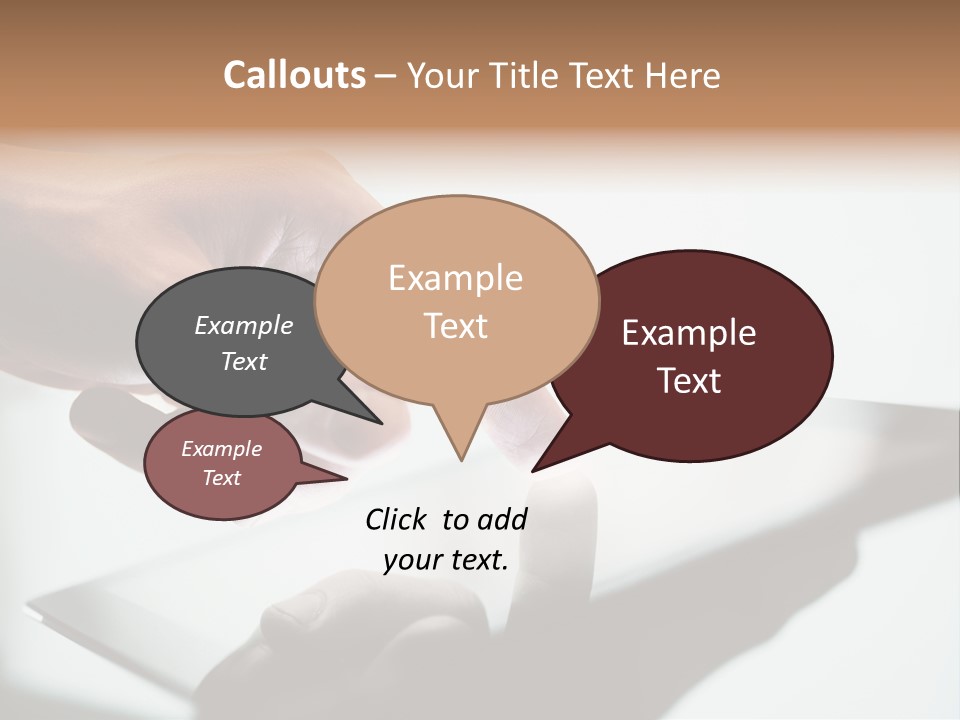 Human Medium Finger PowerPoint Template