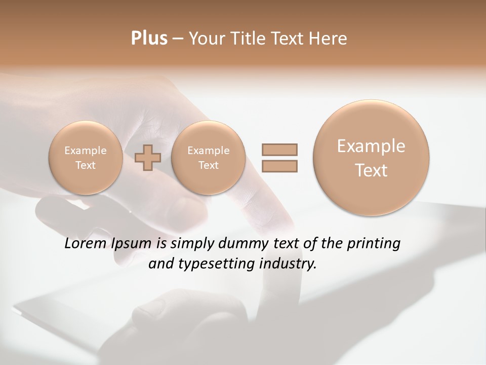 Human Medium Finger PowerPoint Template