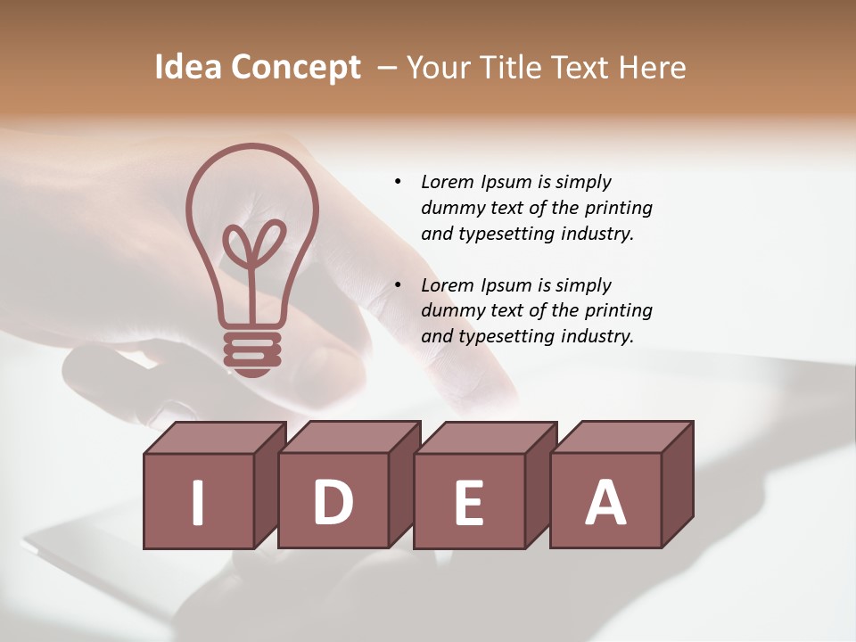 Human Medium Finger PowerPoint Template