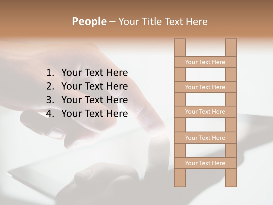 Human Medium Finger PowerPoint Template