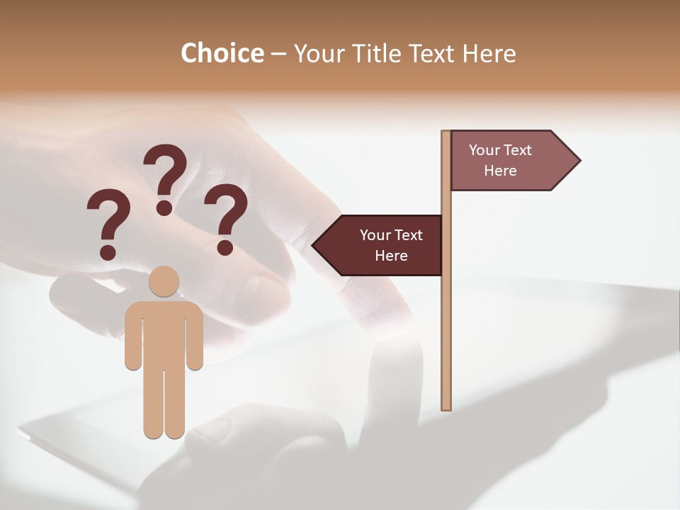 Human Medium Finger PowerPoint Template