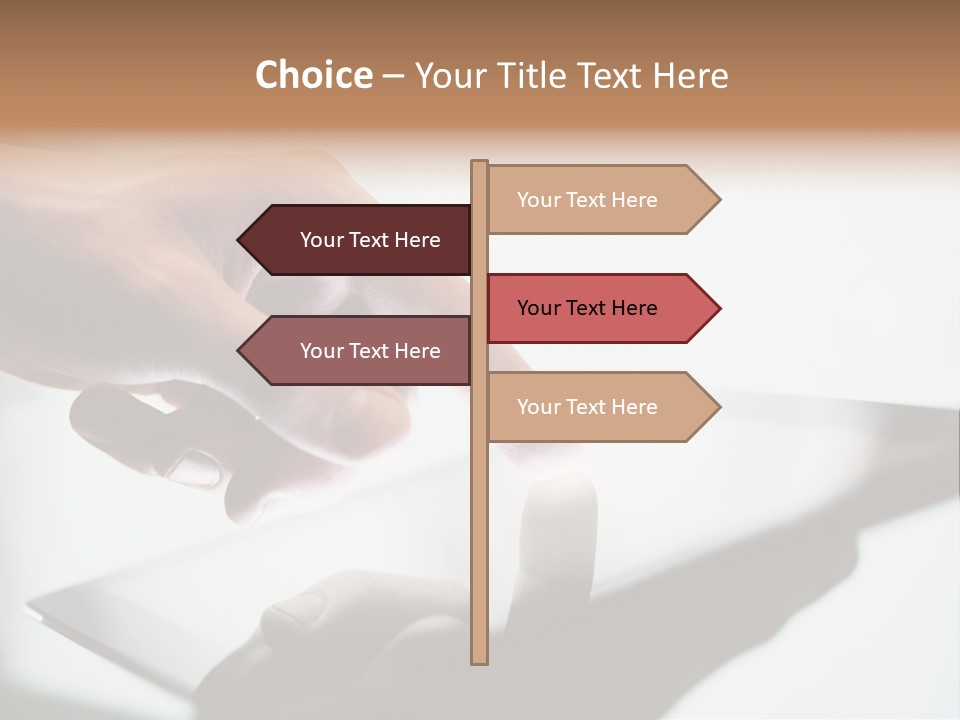 Human Medium Finger PowerPoint Template