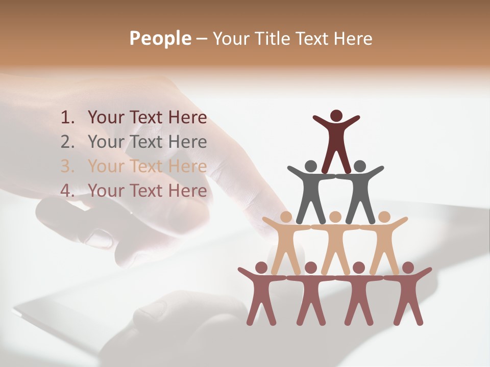 Human Medium Finger PowerPoint Template