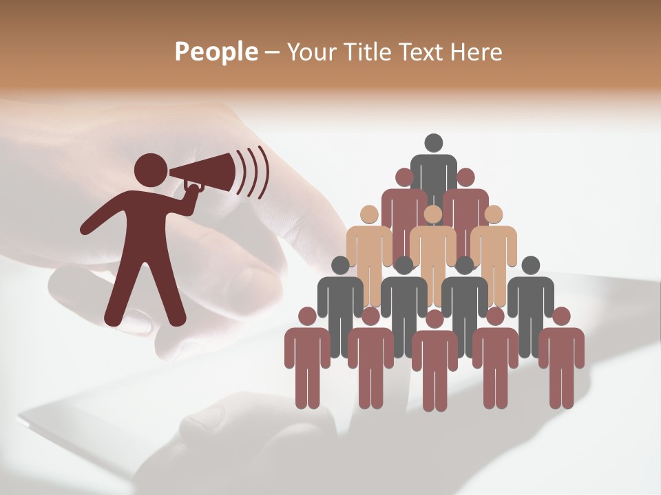 Human Medium Finger PowerPoint Template