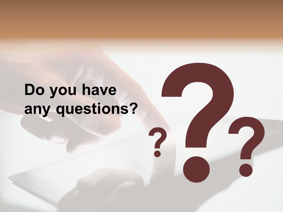 Human Medium Finger PowerPoint Template