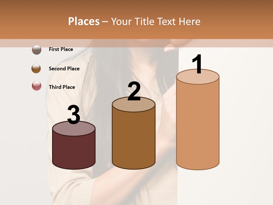 Happy Pretty Behind PowerPoint Template