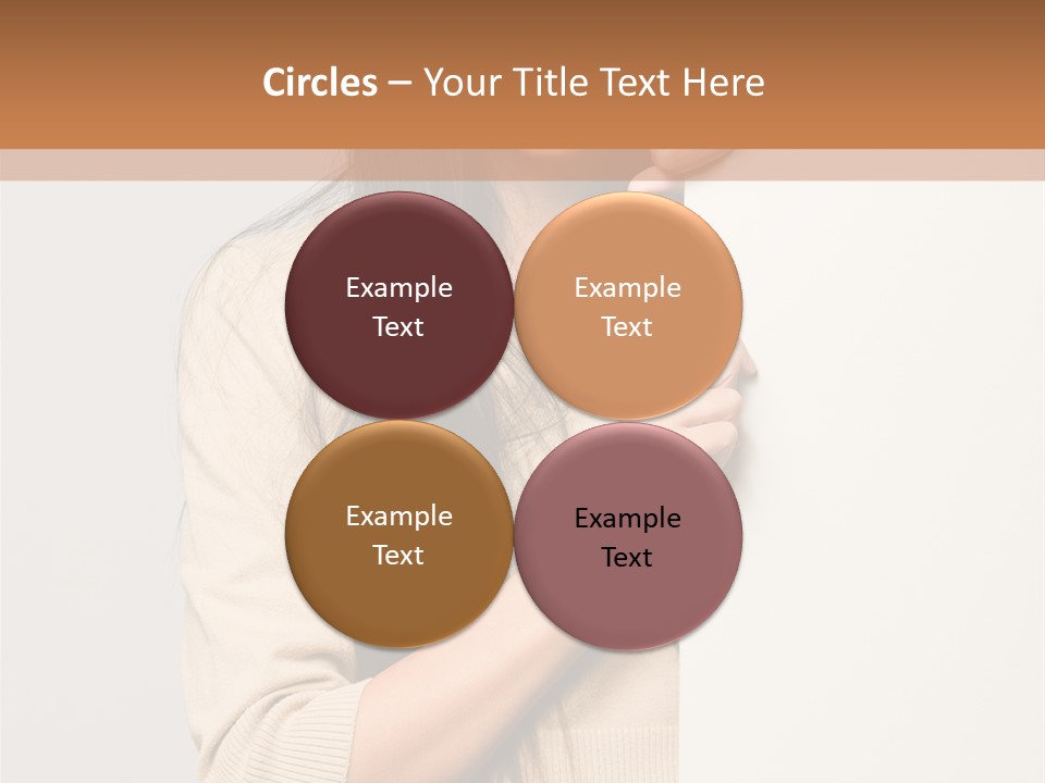 Happy Pretty Behind PowerPoint Template