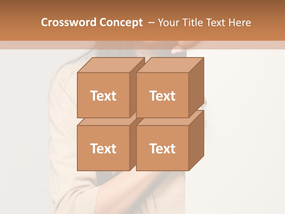 Happy Pretty Behind PowerPoint Template