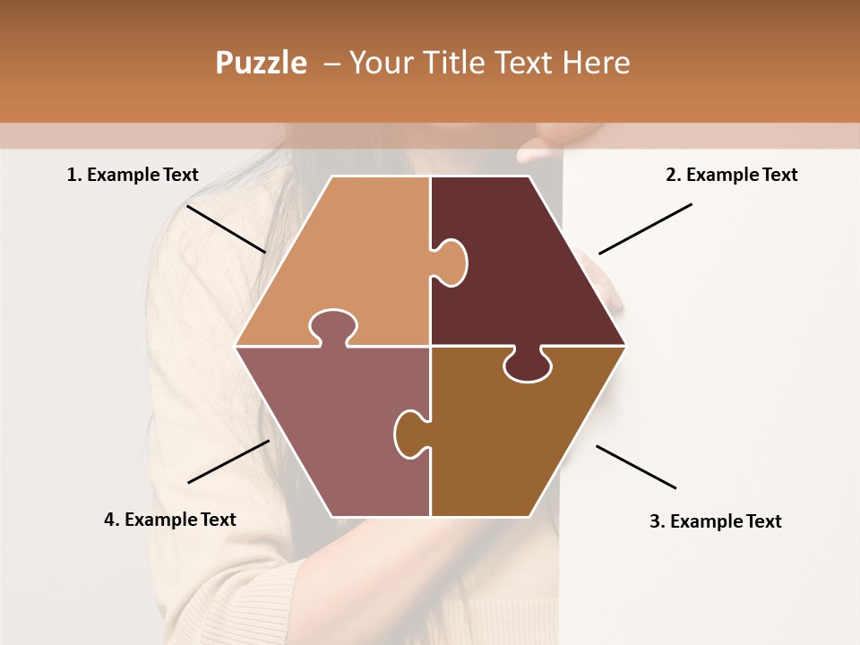 Happy Pretty Behind PowerPoint Template