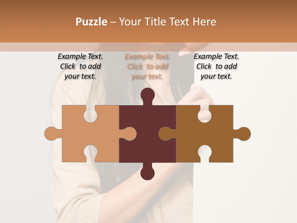 Happy Pretty Behind PowerPoint Template