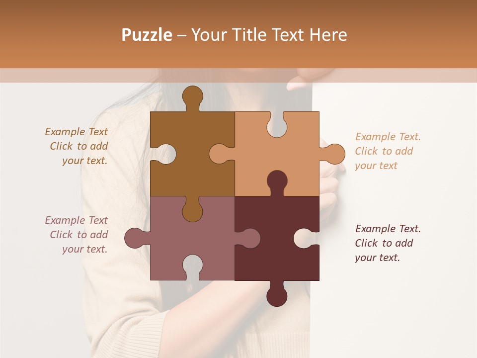 Happy Pretty Behind PowerPoint Template