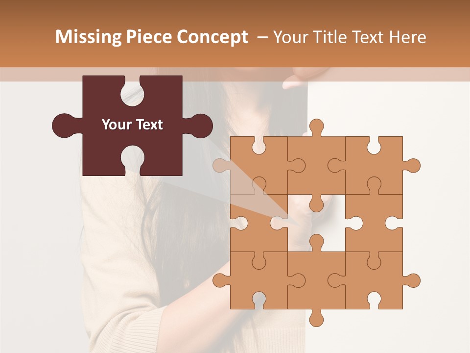 Happy Pretty Behind PowerPoint Template