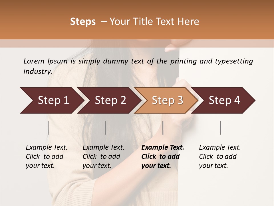 Happy Pretty Behind PowerPoint Template