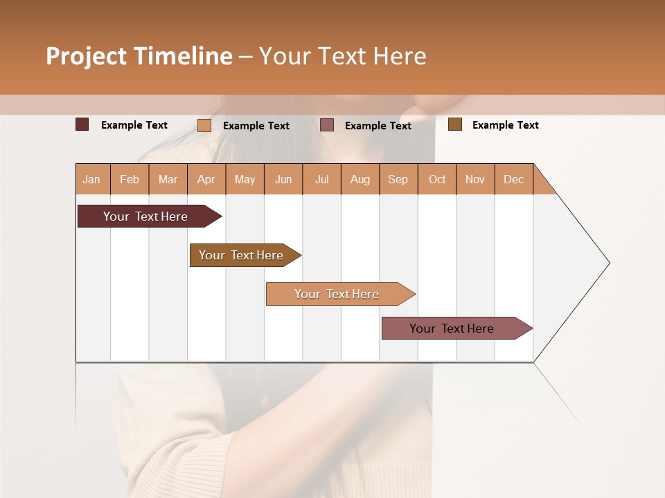 Happy Pretty Behind PowerPoint Template